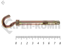 Анкер с крюком м6 8х 80 (5шт)