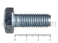 Болты DIN 931, с неполной резьбой, цинк, 12х 30 мм пр.8.8 (18 кг/419)