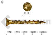 Саморезы Конструкционные, потай Torx, желтый цинк   6.0х 45 мм (200 шт) 