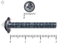 Винт с прессшайбой DIN967 4х30 (70шт)