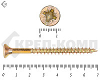 Саморез желтый цинк POZY 6х 70 (15шт)