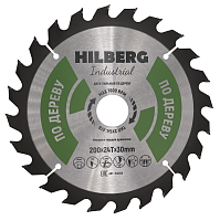 Диск 200*30*24Т, пильный по дереву Hilberg Industrial (1 шт)